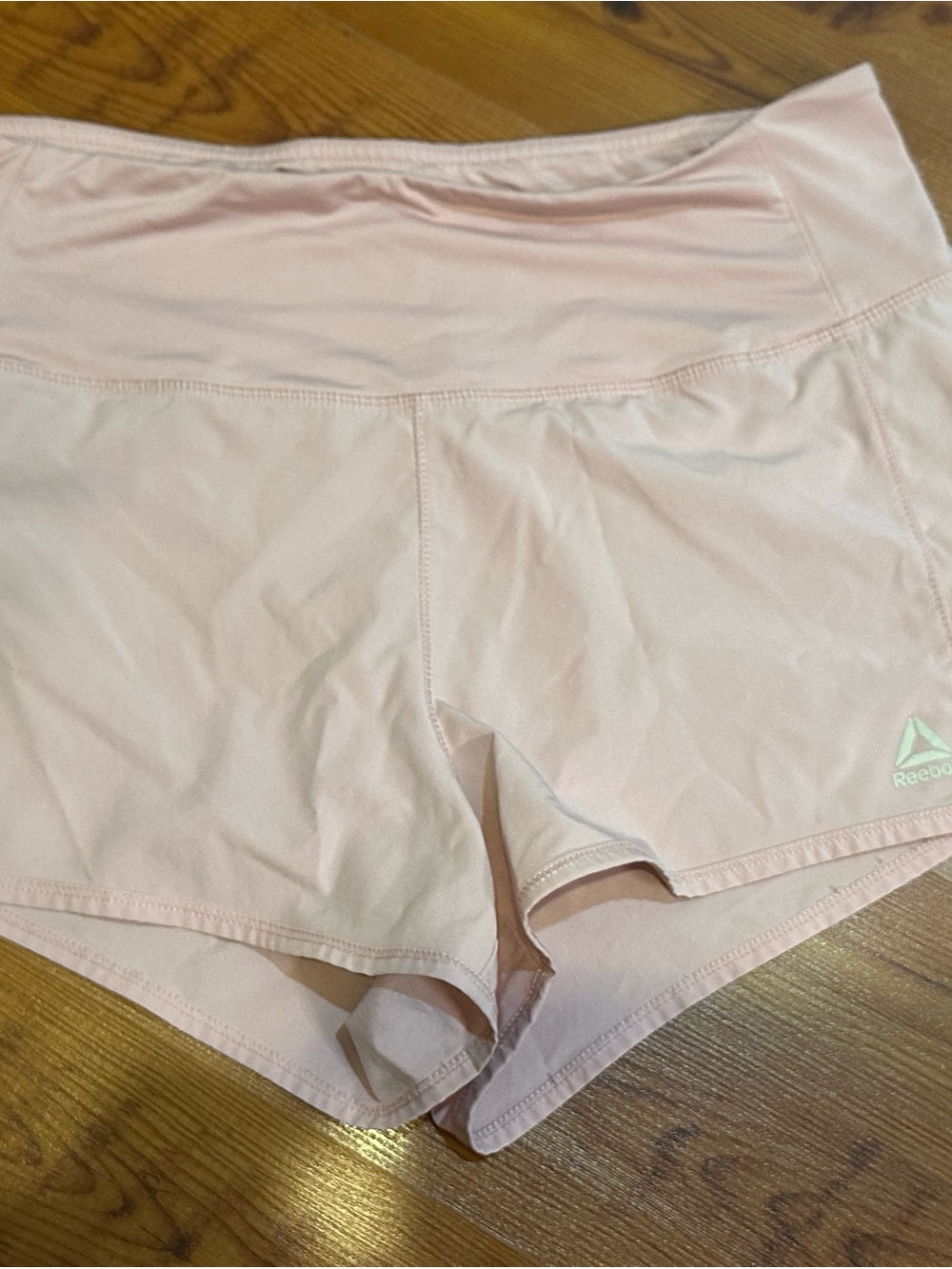Reebok Pink Women's Athletic Shorts with Logo